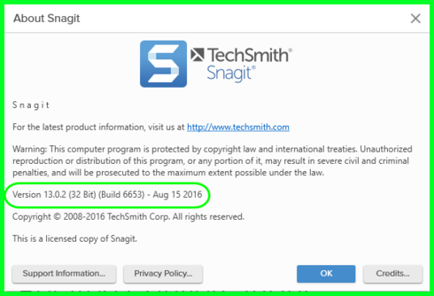 what is my snagit license key
